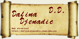 Dafina Đenadić vizit kartica